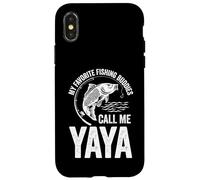 Mon pote de pêche préféré Appelle-Moi Yaya Fish Family Fishing Coque pour iPhone X/XS