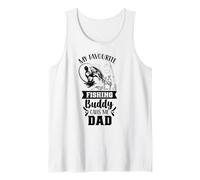 Mon pote de pêche préféré m'appelle Papa Fisher Buddies Father Débardeur