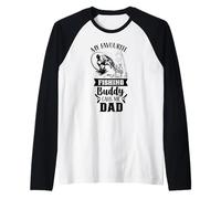 Mon pote de pêche préféré m'appelle Papa Fisher Buddies Father Manche Raglan