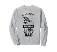 Mon pote de pêche préféré m'appelle Papa Fisher Buddies Father Sweatshirt