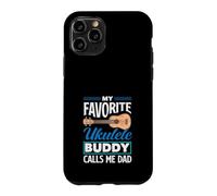 Mon pote de ukulélé préféré m'appelle Papa Funny Ukulele Dad Coque pour iPhone 11 Pro