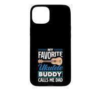 Mon pote de ukulélé préféré m'appelle Papa Funny Ukulele Dad Coque pour iPhone 15 Plus