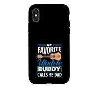 Mon pote de ukulélé préféré m'appelle Papa Funny Ukulele Dad Coque pour iPhone X/XS