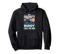 Mon pote de ukulélé préféré m'appelle Papa Funny Ukulele Dad Sweat à Capuche