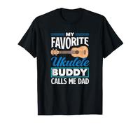 Mon pote de ukulélé préféré m'appelle Papa Funny Ukulele Dad T-Shirt