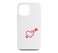 Mon Précieux Cœur avec Flèche Et Écriture Romantique Coque pour iPhone 13 Pro Max