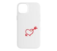 Mon Précieux Cœur avec Flèche Et Écriture Romantique Coque pour iPhone 14 Plus