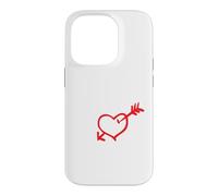Mon Précieux Cœur avec Flèche Et Écriture Romantique Coque pour iPhone 14 Pro