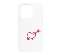 Mon Précieux Cœur avec Flèche Et Écriture Romantique Coque pour iPhone 15 Pro