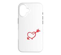 Mon Précieux Cœur avec Flèche Et Écriture Romantique Coque pour iPhone 16