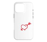 Mon Précieux Cœur avec Flèche Et Écriture Romantique Coque pour iPhone 16 Pro