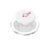 Mon Précieux Cœur avec Flèche Et Écriture Romantique PopSockets PopGrip pour MagSafe