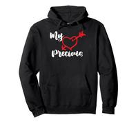 Mon Précieux Cœur avec Flèche Et Écriture Romantique Sweat à Capuche