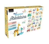 Auzou Mon premier Abécédaire - puzzle 24 pièces en bois, poster abécédaire géant, petit sac