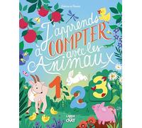 Mon premier abécédaire - J'apprends à compter avec les animaux - Tout-carton avec flaps et chemins de doigt - Dès 2 ans