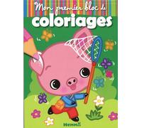 Mon premier bloc de coloriages - Cochon - Bloc de coloriages aux contours épais et colorés - dès 3 ans