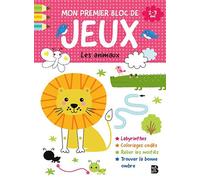 Mon premier bloc de jeux - Les animaux - Collectif - Le Ballon Eds - broché - Document jeunesse