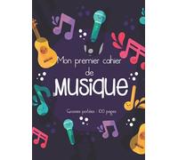 Mon Premier Cahier de Musique: Carnet Grosses Portées | Enfants et Adultes | 48 Pages | 6 Grosses Portées par Page | Pour le Solfège ou/et la Composition Musicale