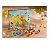 HABA - Premier Calendrier de l'Avent - 24 histoires + 24 Figurines en Bois à découvrir - Noël à la Ferme-2 Ans et Plus, 306359 - version française