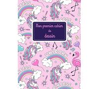 Mon premier carnet de dessin: Carnet de Dessin Licorne - 100 Grandes Pages Blanches A4 Pour Dessiner - Idéal Pour Enfants à partir de 4 Ans
