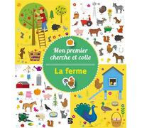 Mon premier cherche et colle - La ferme - Collectif - Le Ballon Eds - broché - Document jeunesse