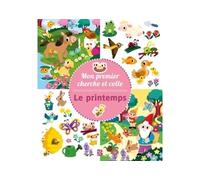 Mon premier cherche et colle : Le printemps - Carlo Beranek - Le Ballon Eds - broché - Livre-jeu