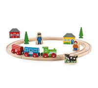 Bigjigs Rail My First Wooden Train Set - Beginner Railway Set