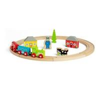 Bigjigs Toys – Circuit de train en bois Mon premier – Jeu débutant