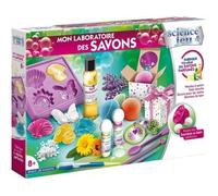 Mon Premier Coffret : Mon Laboratoire de savons parfumées des 8 Ans - Science et Jeu - Fabrication savons - Set Science et Jeu Enfant + Carte
