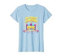 Mon Premier Concert était Epic Kids Music Festival Memory T-Shirt, Femme, Bleu Céleste, M
