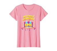 Mon Premier Concert était Epic Kids Music Festival Memory T-Shirt, Femme, Rose, 3XL