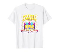 Mon Premier Concert était Epic Kids Music Festival Memory T-Shirt, Homme, Blanc, S