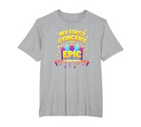 Mon Premier Concert était Epic Kids Music Festival Memory T-Shirt, Homme Grandes Tailles, Gris Chiné, 5X Tall