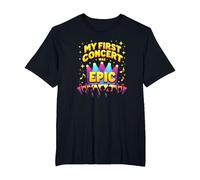 Mon Premier Concert était Epic Kids Music Festival Memory T-Shirt, Homme Grandes Tailles, Noir, 2X Tall