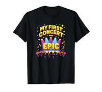 Mon Premier Concert était Epic Kids Music Festival Memory T-Shirt, Homme, Noir, S