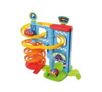 Mon Premier Garage Piste en Spirale + 2 Voitures + Accessoires - Jouet premer Age Enfant avec Carte Tigre