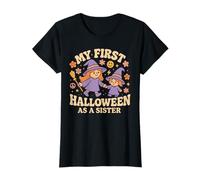 Mon Premier Halloween en Tant Que sœur est Mignon et Effrayant T-Shirt