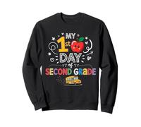 Mon Premier Jour de 2e année : Autobus Scolaire Apple Kids Boy Girl Sweatshirt