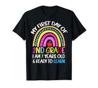 Mon Premier Jour de 2e année, J'Ai 7 Ans et Je suis prête à Apprendre T-Shirt