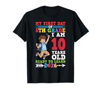 Mon Premier Jour de 5e année 10 Ans prêt à Apprendre 2026 T-Shirt
