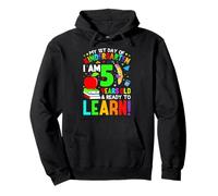 Mon Premier Jour de Maternelle J'Ai 5 Ans et prêt à Apprendre Sweat à Capuche