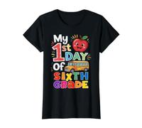 Mon Premier Jour de sixième année : Apple Back to School T-Shirt Graphique avec Valeur