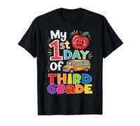 Mon Premier Jour de troisième année : Apple Back to School T-Shirt Graphique avec Valeur