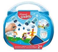 Maped Creativ Early Age – Mon Premier Kit Tampons Encreurs Thème Eau 6 tampons + encrier bleu