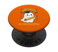 Mon Premier Livre à la Maternelle, Mignon Petit fantôme d'halloween PopSockets PopGrip Adhésif