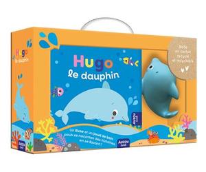 Mon premier livre de bain - Hugo le dauphin (valisette carton) + jouet - Sigrid Martinez Pena - Auzou Philippe Eds - Boîte ou accessoire - Jeux livres objets