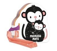 Mon premier livre poussette en noir et blanc - premiers mots