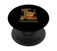 Mon Premier Noël Bébé T-Shirt 2025 Cadeau De Noël pour PopSockets PopGrip Adhésif