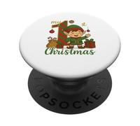 Mon Premier Noël Bébé T-Shirt 2025 Cadeau De Noël pour PopSockets PopGrip Adhésif