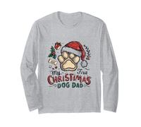 Mon Premier Noël en Tant Que père de Chien, propriétaire d'un Animal de Compagnie Amusant en 2025 Manche Longue